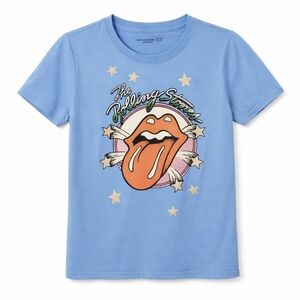 Abercrombie Kids Rolling Stones Graphic Tee Blue Size 11/12 Band Shirt